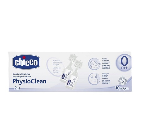 CHICCO PHYSIOCLEAN SOLUZIONE FISIOLOGICA 10 FLACONCINI 2 ML - Farmacia Murachelli Di Putelli dr. Giovanni