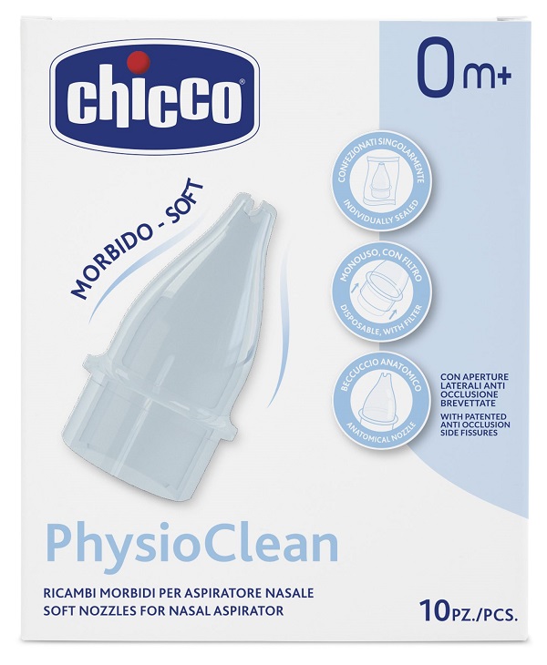 RICAMBI MORBIDI PER ASPIRATORE NASALE CHICCO PHYSIOCLEAN - Farmacia Murachelli Di Putelli dr. Giovanni