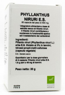 PHYLLANTHUS NIRURI ESTRATTO SECCO 60 CAPSULE - Farmacia Murachelli Di Putelli dr. Giovanni