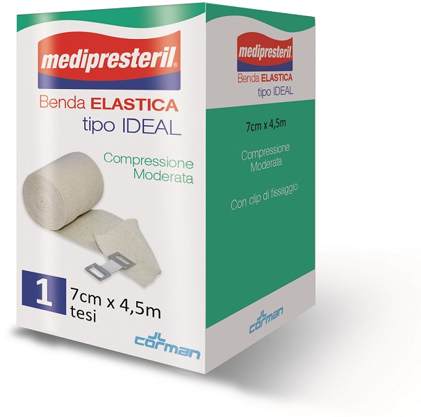BENDA ELASTICA MEDIPRESTERIL IDEAL CM7X45MT - Farmacia Murachelli Di Putelli dr. Giovanni