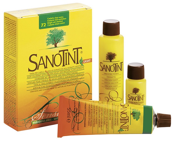 SANOTINT LIGHT TINTURA PER CAPELLI NUMERO 72 CASTANO CHIARO CENERE TUBO IN ASTUCCIO DI CARTONE 125 ML - Farmacia Murachelli Di Putelli dr. Giovanni
