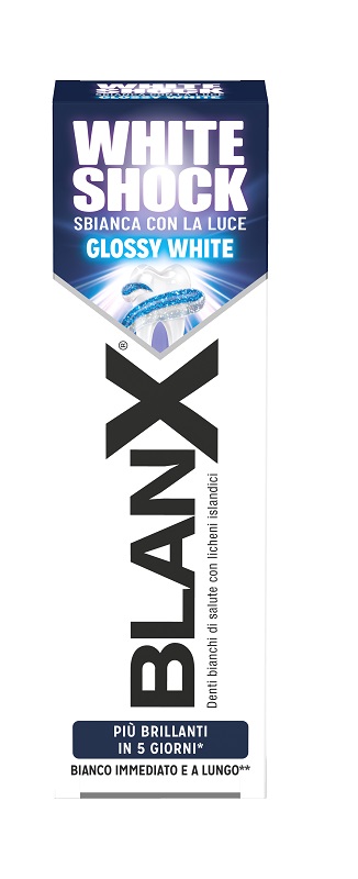 BLANX WHITE SHOCK SBIANCANTE DENTI 75 ML - Farmacia Murachelli Di Putelli dr. Giovanni