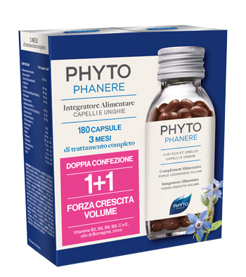 PHYTO PARIS PHYTOPHANERE 1 + 1 90 CAPSULE + 90 CAPSULE CONTENITORE DI VETRO - Farmacia Murachelli Di Putelli dr. Giovanni