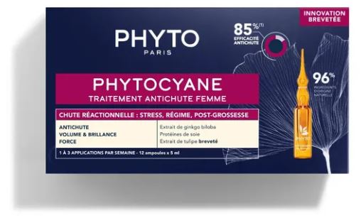 PHYTO PARIS PHYTOCYANE TRATTAMENTO ANTICADUTA CAPELLI DONNA 12 FIALE 7,5 ML - Farmacia Murachelli Di Putelli dr. Giovanni