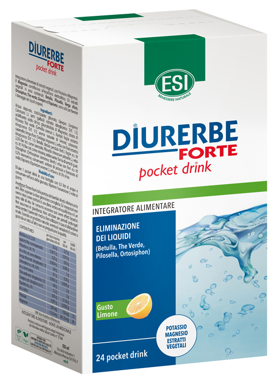 ESI DIURERBE FORTE POCKET DRINK LIMONE 24 X 20 ML - Farmacia Murachelli Di Putelli dr. Giovanni