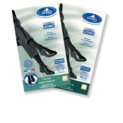 CALZA UOMO COTONE 70 DENARI  GRANDE NERO - Farmacia Murachelli Di Putelli dr. Giovanni