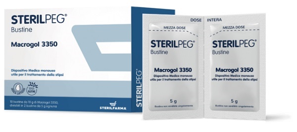 STERILPEG MACROGOL 3350 10 BUSTINE BIPARTITE 10 G - Farmacia Murachelli Di Putelli dr. Giovanni
