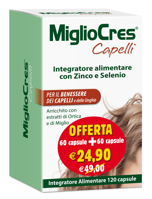 MIGLIOCRES 60+60 CAPSULE 60 G PROMOZIONE - Farmacia Murachelli Di Putelli dr. Giovanni