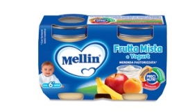 MELLIN MERENDA YOGURT FRUTTA MISTA 120 G X 2 PEZZI - Farmacia Murachelli Di Putelli dr. Giovanni