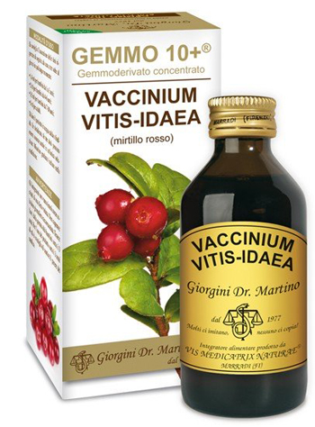 GEMMO 10+ MIRTILLO ROSSO LIQUIDO ANALCOLICO 100 ML - Farmacia Murachelli Di Putelli dr. Giovanni