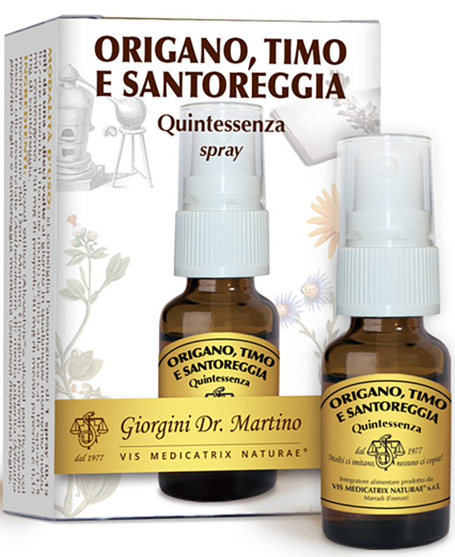 ORIGANO TIMO SANTOREGGIA QUINTESSENZA SPRAY 15 ML - Farmacia Murachelli Di Putelli dr. Giovanni