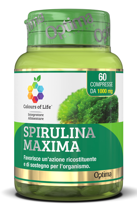 COLOURS OF LIFE SPIRULINA MAXIMA 60 COMPRESSE 1000 MG - Farmacia Murachelli Di Putelli dr. Giovanni