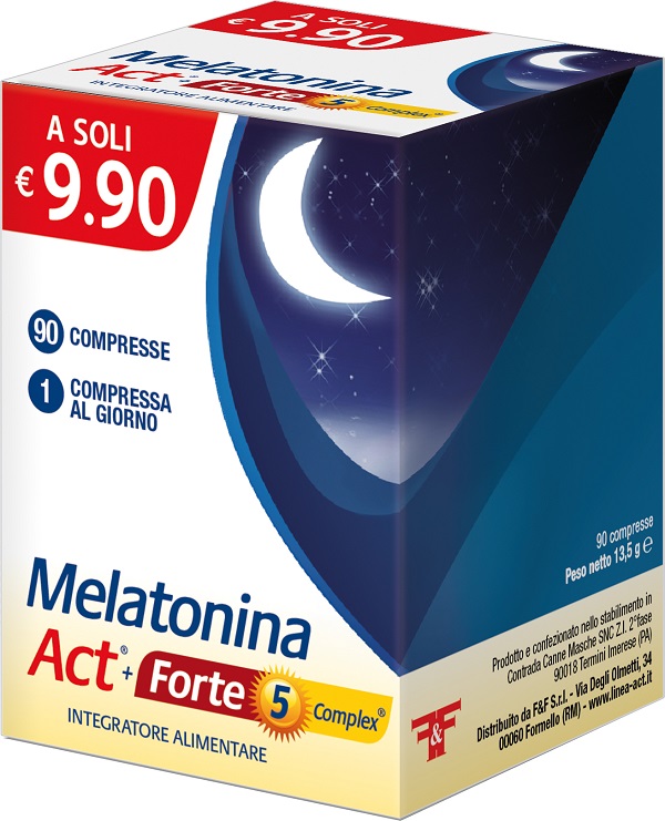 MELATONINA ACT+FORTE 5 COMPLEX 90 COMPRESSE - Farmacia Murachelli Di Putelli dr. Giovanni