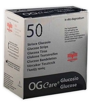 STRISCE MISURAZIONE GLICEMIA OGCARE 50 PEZZI - Farmacia Murachelli Di Putelli dr. Giovanni