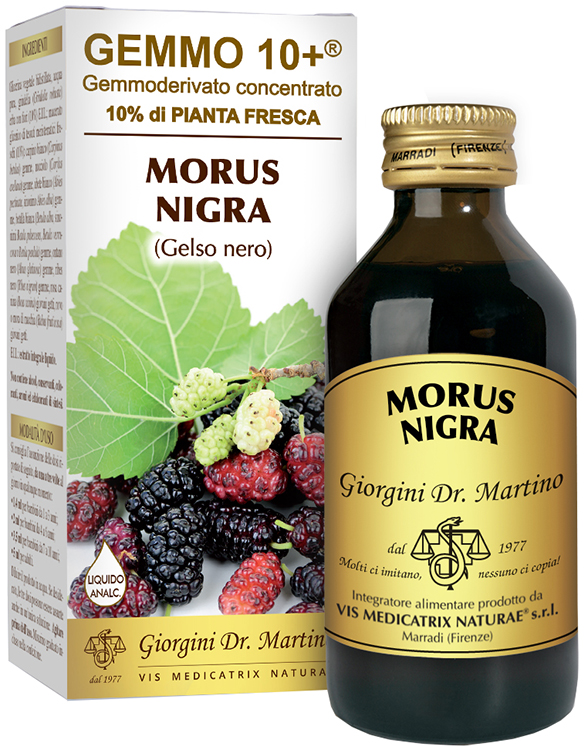 GEMMO 10+ GELSO NERO 100 ML LIQUIDO ANALCOLICO - Farmacia Murachelli Di Putelli dr. Giovanni