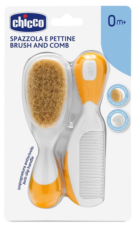 CHICCO SPAZZOLA + PETTINE ARANCIONE - Farmacia Murachelli Di Putelli dr. Giovanni