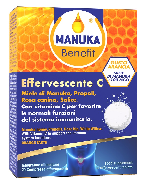MANUKA BENEFIT EFFERVESCENTE C 20 COMPRESSE - Farmacia Murachelli Di Putelli dr. Giovanni