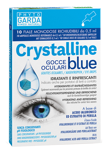 CRYSTALLINE BLUE GOCCE OCULARI MONODOSE 10 FIALE 0,5 ML - Farmacia Murachelli Di Putelli dr. Giovanni