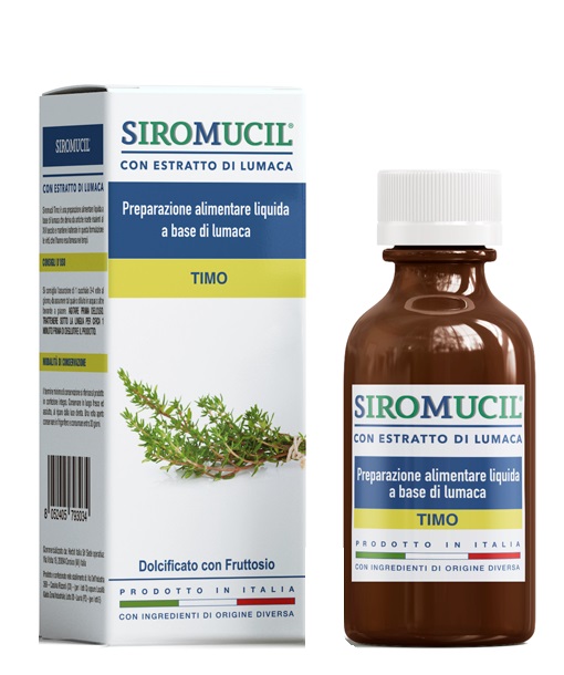 SIROMUCIL PREPARATO ALIMENTARE CON ESTRATTO DI LUMACA AL TIMO 150 ML - Farmacia Murachelli Di Putelli dr. Giovanni
