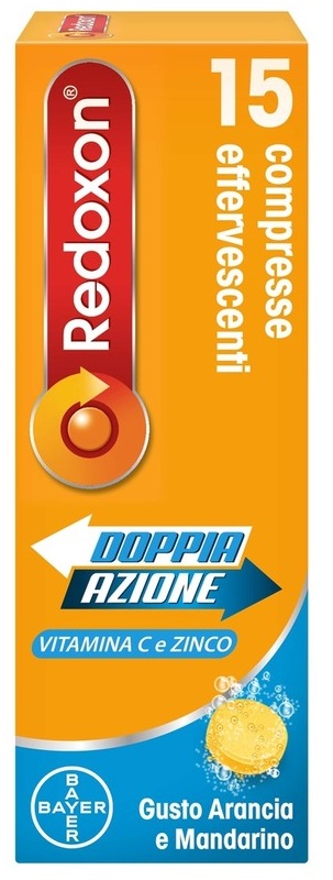 REDOXON DOPPIA AZIONE 15 COMPRESSE EFFERVESCENTI VITAMINA C ZINCO ARANCIA E MANDARINO 45,78 G - Farmacia Murachelli Di Putelli dr. Giovanni
