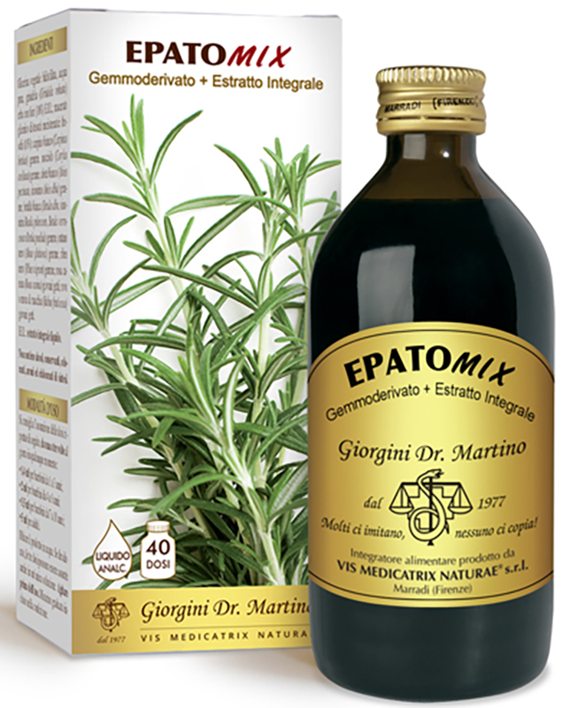 EPATOMIX GEMMODERIVATO + ESTRATTO INTEGRALE SENZA ALCOOL 200 ML - Farmacia Murachelli Di Putelli dr. Giovanni