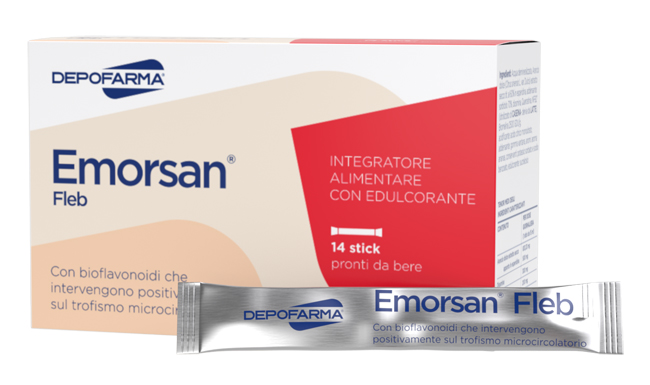 EMORSAN FLEB 14 STICK PACK DA 15 ML - Farmacia Murachelli Di Putelli dr. Giovanni