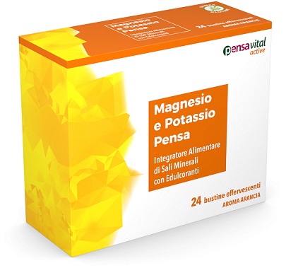 MAGNESIO E POTASSIO ARANCIA PENSA 24 BUSTINE EFFERVESCENTI - Farmacia Murachelli Di Putelli dr. Giovanni