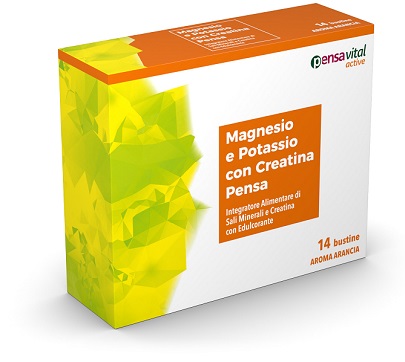 MAGNESIO E POTASSIO CON CREATINA ARANCIA PENSA 14 BUSTINE - Farmacia Murachelli Di Putelli dr. Giovanni