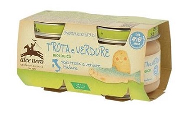 OMOGENEIZZATO TROTA E VERDURE BABY FOOD BIO 2 X 80 G - Farmacia Murachelli Di Putelli dr. Giovanni