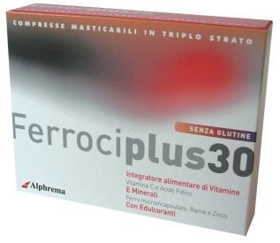 FERROCIPLUS 30 24 COMPRESSE MASTICABILI - Farmacia Murachelli Di Putelli dr. Giovanni