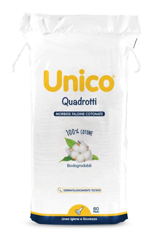 UNICO QUADROTTI 100% COTONE 60 PEZZI - Farmacia Murachelli Di Putelli dr. Giovanni