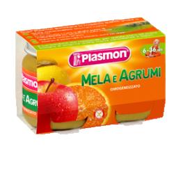 PLASMON OMOGENEIZZATO MELA AGRUMI 2 X 104 G - Farmacia Murachelli Di Putelli dr. Giovanni