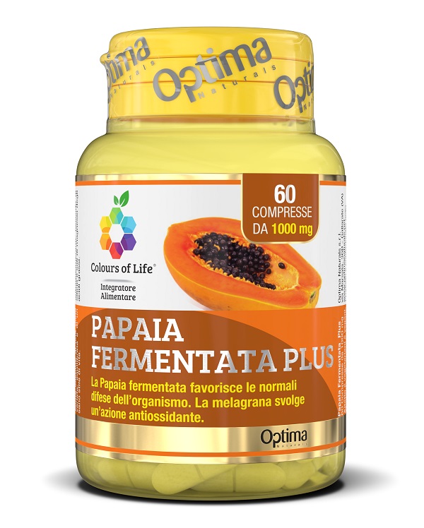 COLOURS OF LIFE FERMENTA PAPAIA PLUS 60 COMPRESSE 1000 MG - Farmacia Murachelli Di Putelli dr. Giovanni