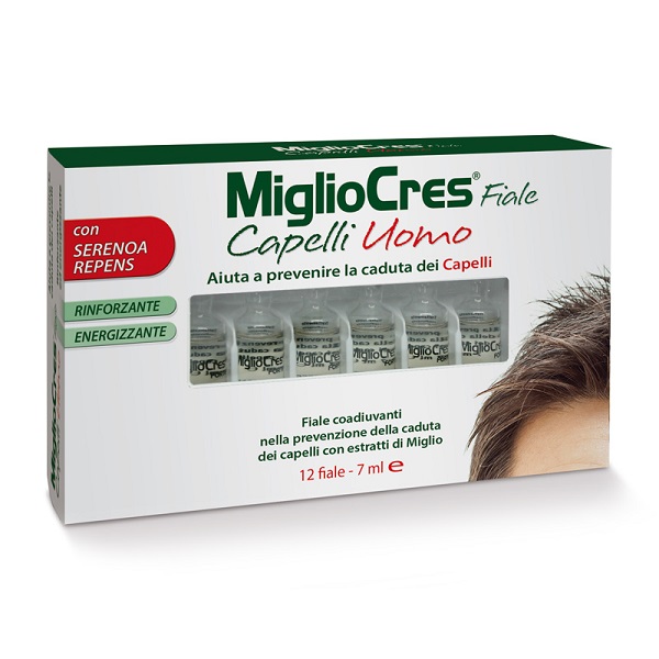 MIGLIOCRES FIALE CAPELLI UOMO 12 FIALE - Farmacia Murachelli Di Putelli dr. Giovanni