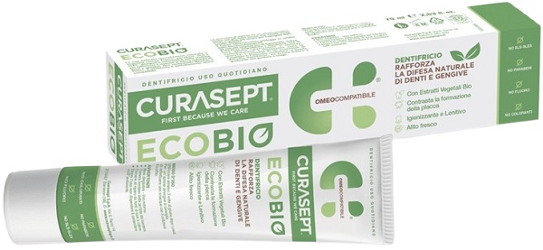 CURASEPT PHARMADENT ECOBIO DENTIFRICIO 75 ML - Farmacia Murachelli Di Putelli dr. Giovanni