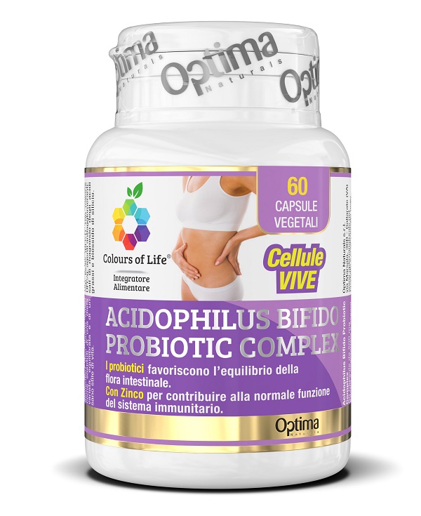 COLOURS OF LIFE ACIDOPHILUS BIFIDO COMPLEX 60 CAPSULE VEGETALI 500 MG - Farmacia Murachelli Di Putelli dr. Giovanni