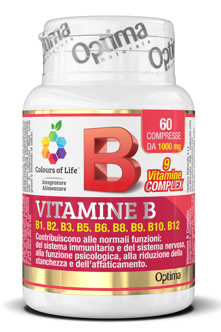 COLOURS OF LIFE VITAMINE B COMPLEX 60 COMPRESSE 1000 MG - Farmacia Murachelli Di Putelli dr. Giovanni