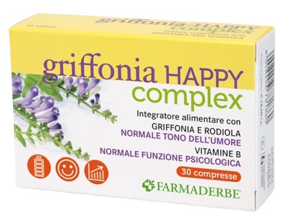 GRIFFONIA HAPPY COMPLEX 30 COMPRESSE - Farmacia Murachelli Di Putelli dr. Giovanni