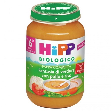 HIPP BIO PAPPA PRONTA FANTAS VERD POLLO RISO 190 G - Farmacia Murachelli Di Putelli dr. Giovanni