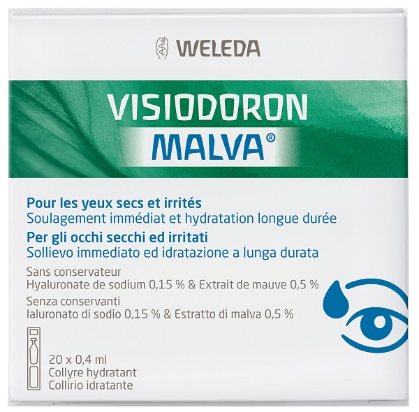 GOCCE OCULARI VISIODORON MALVA 20 MONODOSE DA 0,4 ML - Farmacia Murachelli Di Putelli dr. Giovanni