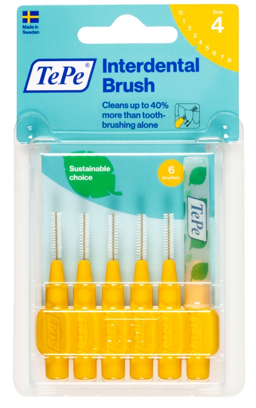 TEPE SCOVOLINO GIALLO 0,7 MM 6 PEZZI - Farmacia Murachelli Di Putelli dr. Giovanni