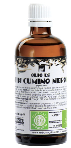 OLIO SEMI CUMINO NERO BIOLOGICO - Farmacia Murachelli Di Putelli dr. Giovanni