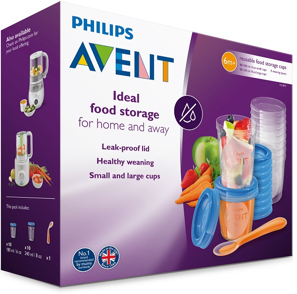 AVENT SET 10 VASETTI CONSERVALATTE 180ML + 10 VASETTI CONSERVALATTE 240ML + 20 COPERCHI + CUCCHIAINO - Farmacia Murachelli Di Putelli dr. Giovanni