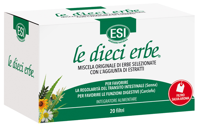 ESI LE DIECI ERBE TISANA 20 FILTRI - Farmacia Murachelli Di Putelli dr. Giovanni