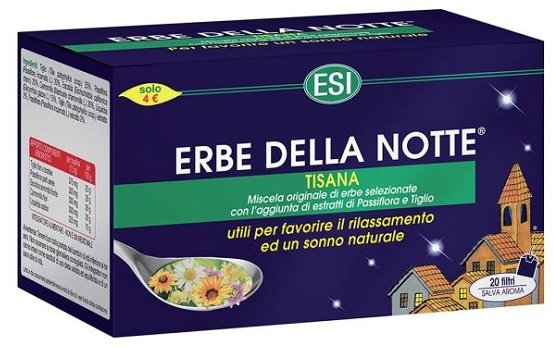 ESI ERBE DELLA NOTTE TISANA 20 FILTRI ASTUCCIO 40 G - Farmacia Murachelli Di Putelli dr. Giovanni