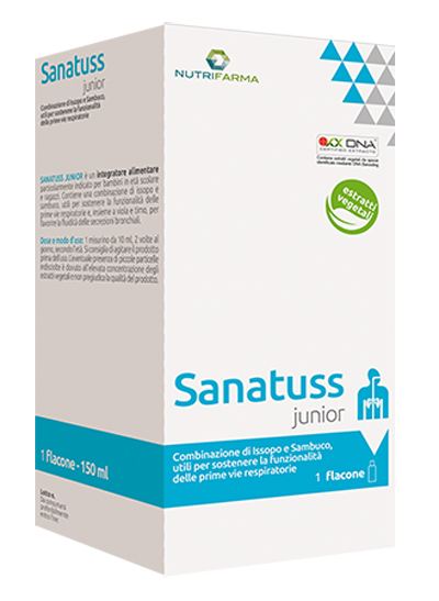 NUTRIFARMA SANATUSS JUNIOR 150 ML - Farmacia Murachelli Di Putelli dr. Giovanni