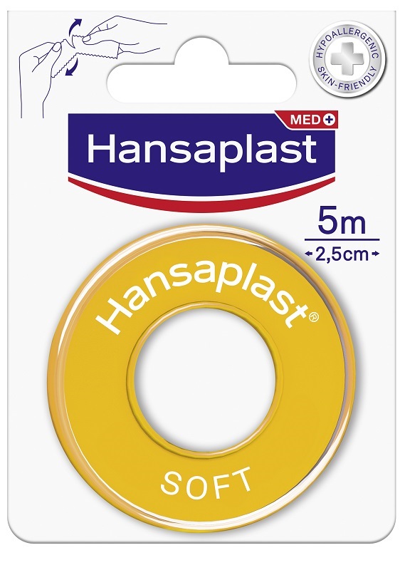 CEROTTO MEDICATO IN ROCCHETTO HANSAPLAST SOFT M5X2,5CM - Farmacia Murachelli Di Putelli dr. Giovanni