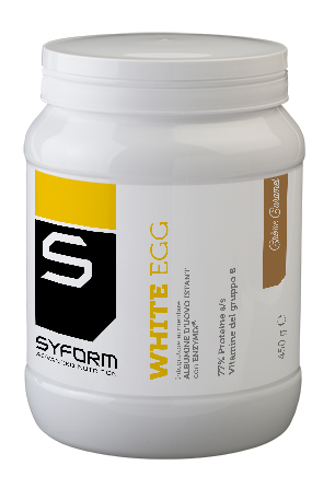 WHITE EGG INTEGRATORE IN POLVERE AL GUSTO DI CREME CARAMEL 450 G - Farmacia Murachelli Di Putelli dr. Giovanni