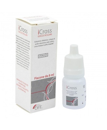 ICROSS GOCCE OCULARI SOLUZIONE OFTALMICA ACIDO IALURONICO CROSS-LINKATO 0,2% 8 ML - Farmacia Murachelli Di Putelli dr. Giovanni