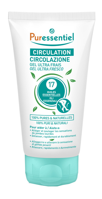 PURESSENTIEL GEL ULTRA FRESCO CIRCOLAZIONE 17 OLI ESSENZIALI 125 ML - Farmacia Murachelli Di Putelli dr. Giovanni